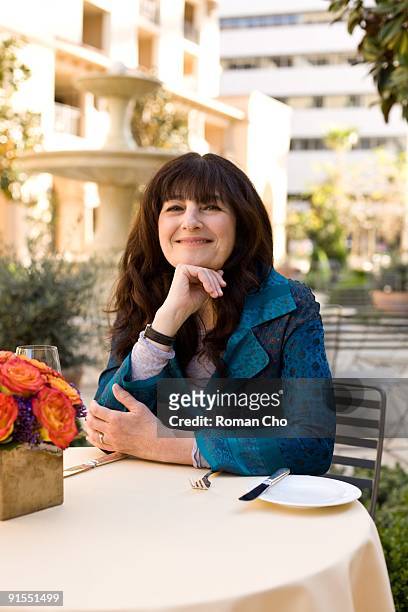 Author and Editor of Gourmet Magazine Ruth Reichl is interviewed at the Montage Hotel on April 18, 2009 in Beverly Hills, California.