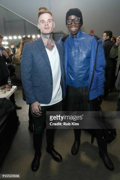 Russian Roulette and J. Alexander attend the Blue Jacket Fashion Show to benefit the Prostate Cancer Foundation on February 7, 2018 in New York City.