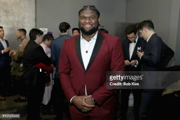 Dalvin Tomlinson attends the Blue Jacket Fashion Show to benefit the Prostate Cancer Foundation on February 7, 2018 in New York City.
