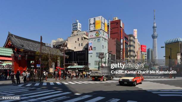 asakusa and tokyo skytree - tokyo skytree stock pictures, royalty-free photos & images