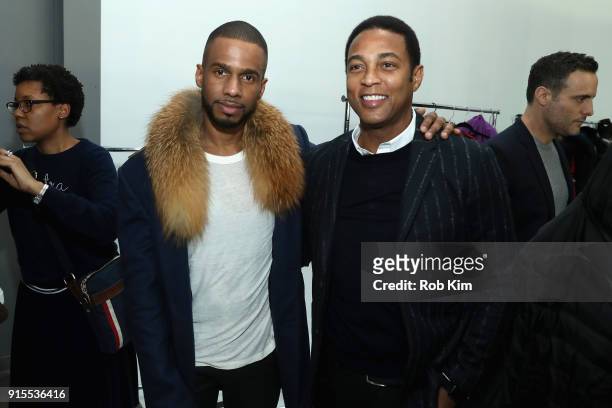 Eric West and Don Lemon attend the Blue Jacket Fashion Show to benefit the Prostate Cancer Foundation on February 7, 2018 in New York City.