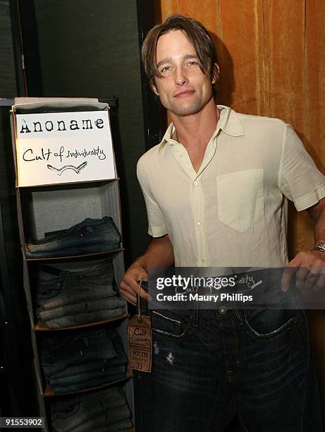 Actor Jay Kenneth Johnson poses in the Daytime Emmy official gift lounge produced by On 3 Productions held at The Orpheum Theatre on August 29, 2009...