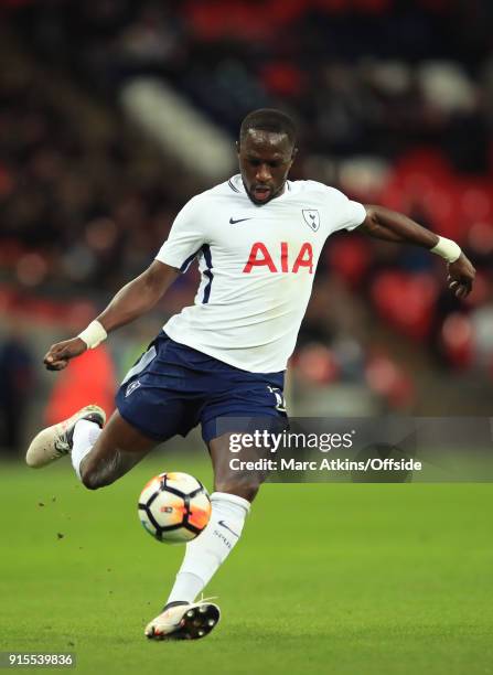 Moussa Sissoko of Tottenham Hotspur during the FA Cup Fourth Round replay between Tottenham Hotspur and Newport County at Wembley Stadium on February...