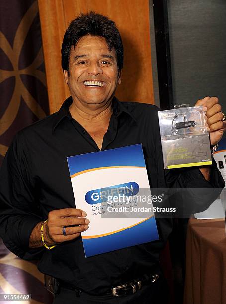 Actor Erik Estrada poses in the Daytime Emmy official gift lounge produced by On 3 Productions held at The Orpheum Theatre on August 29, 2009 in Los...