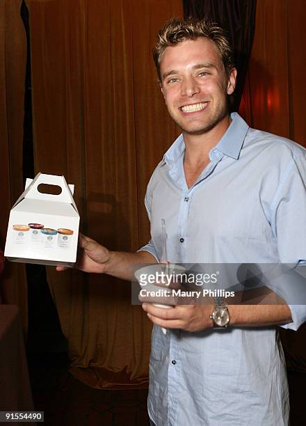 Actor Billy Miller poses in the Daytime Emmy official gift lounge produced by On 3 Productions held at The Orpheum Theatre on August 29, 2009 in Los...