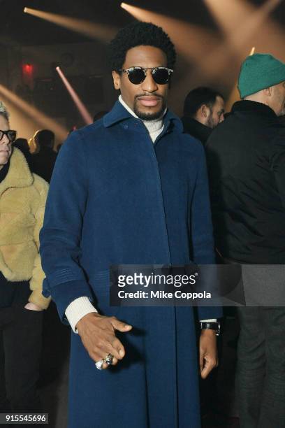 Musician Jon Batiste attends the Raf Simons runway show during New York Fashion Week Mens' on February 7, 2018 in New York City.