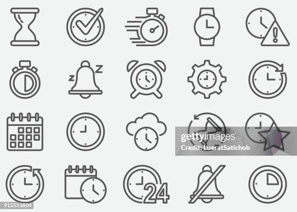 time line icons - timer stock illustrations