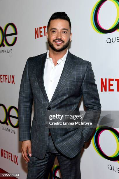 Jai Rodriguez attends the premiere of Netflix's "Queer Eye" Season 1 at Pacific Design Center on February 7, 2018 in West Hollywood, California.