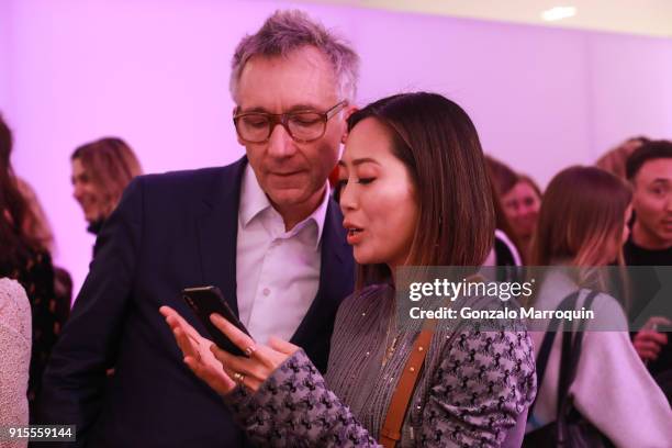 Geoffroy de la Bourdonnaye Aimee Song during the Chloe SS18 Collection Celebration with Creative Director Natacha Ramsay-Levi at Saks Fifth Avenue on...