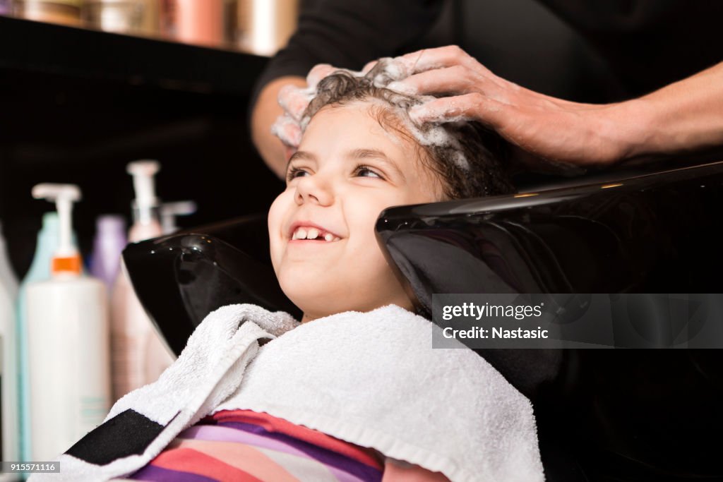 Washing Hair Before Haircut High-Res Stock Photo - Getty Images
