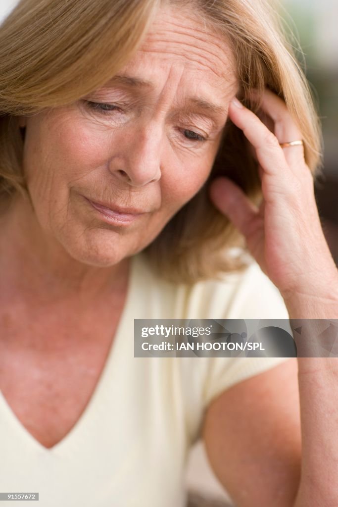Resting Head Woman Resting Head On Hand High-Res Stock Photo - Getty Images