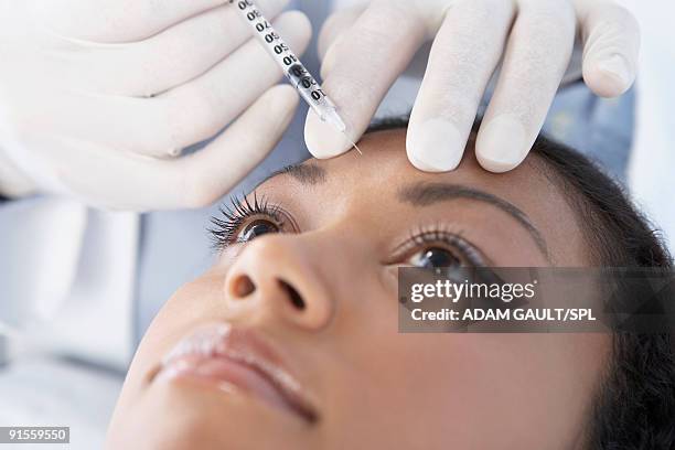 botox treatment - botulism bacterium stock pictures, royalty-free photos & images