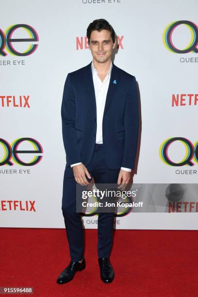 Antoni Porowski attends the premiere of Netflix's "Queer Eye" Season 1 at Pacific Design Center on February 7, 2018 in West Hollywood, California.