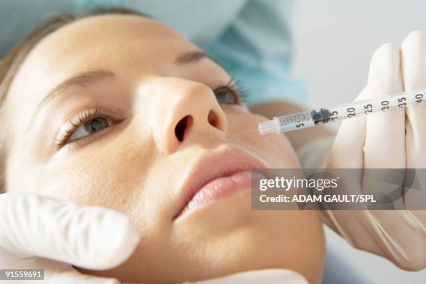 botox treatment - clostridium stock pictures, royalty-free photos & images