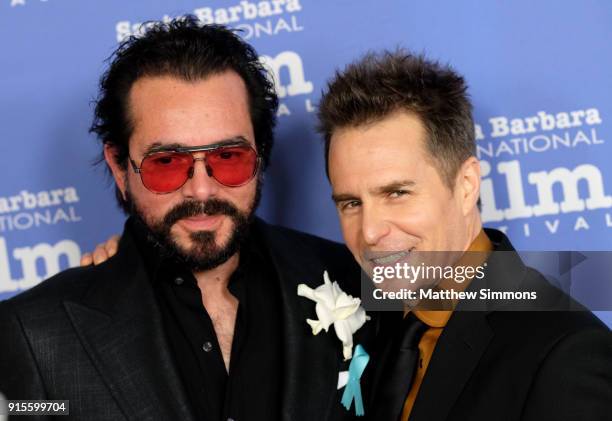 Executive Director Roger Durling and actor Sam Rockwell at The American Riviera Award Honoring Sam Rockwell during The 33rd Santa Barbara...