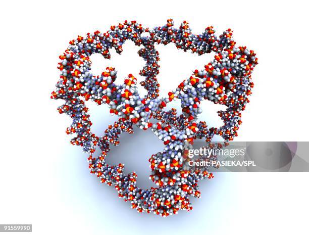 dna (deoxyribonucleic acid) cube - cuboid stock illustrations