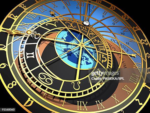 astronomical clock - astronomical clock 幅插畫檔、美工圖案、卡通及圖標