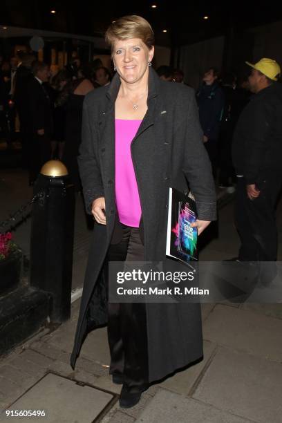 Clare Balding attending the Broadcast Awards on February 7, 2018 in London, England.