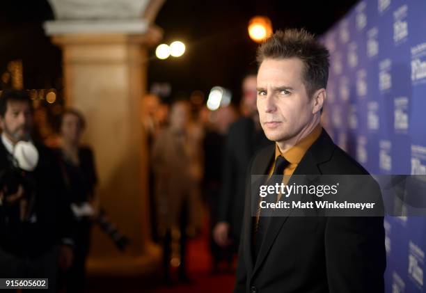 Actor Sam Rockwell at The American Riviera Award Honoring Sam Rockwell during The 33rd Santa Barbara International Film Festival at Arlington Theatre...