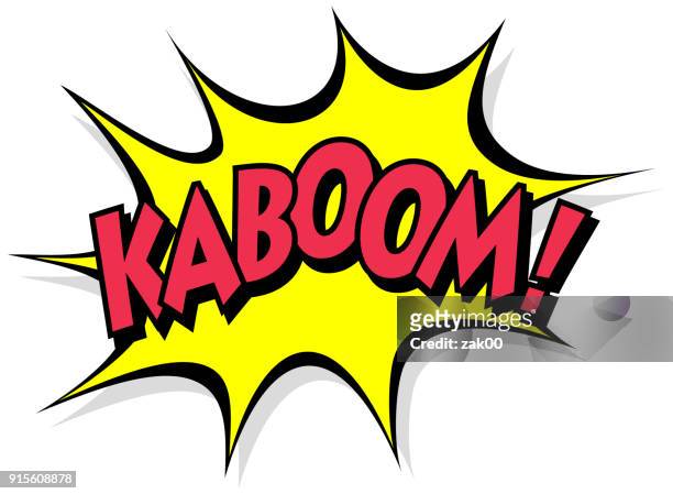 kaboom - comic book stock-grafiken, -clipart, -cartoons und -symbole