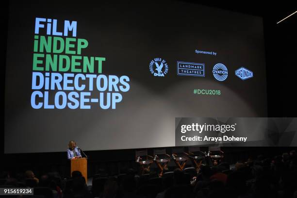 Film Independent hosts Directors Close-Up Screening of "Lady Bird" at Landmark Theatre on February 7, 2018 in Los Angeles, California.