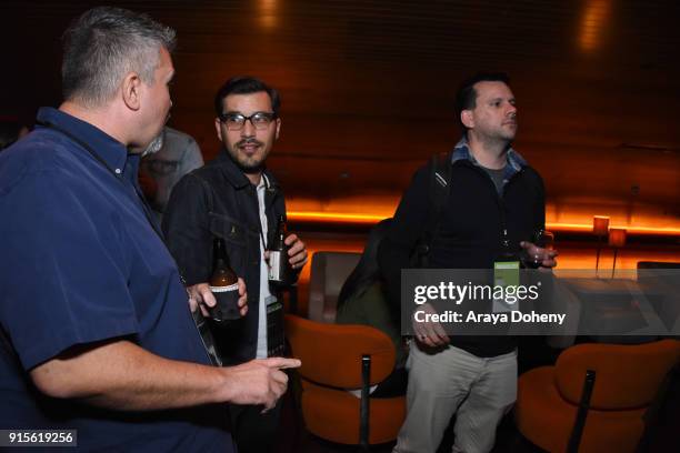 Guests attend the Film Independent hosts Directors Close-Up Screening of "Lady Bird" at Landmark Theatre on February 7, 2018 in Los Angeles,...