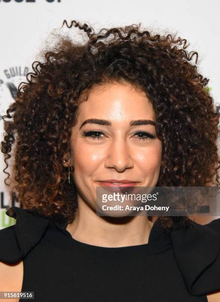 Marielle Scott attends the Film Independent hosts Directors Close-Up Screening of "Lady Bird" at Landmark Theatre on February 7, 2018 in Los Angeles,...