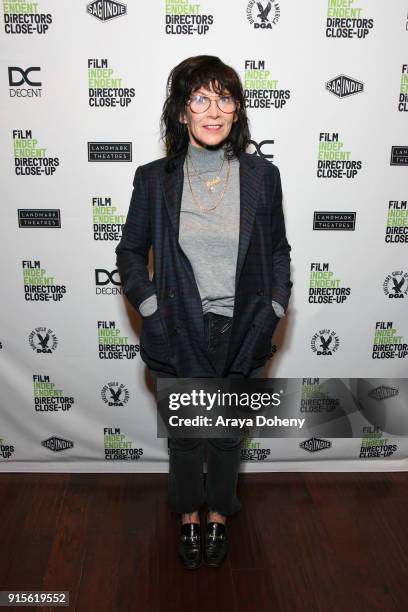 April Napier attends the Film Independent hosts Directors Close-Up Screening of "Lady Bird" at Landmark Theatre on February 7, 2018 in Los Angeles,...