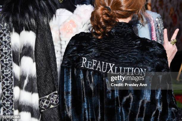 Anna Tagliabue attends Leesa Rowland's Animal Ashram Pop-Up Penthouse on February 7, 2018 in New York City.