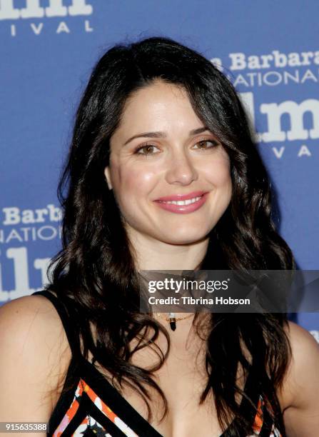 Ali Cobrin attends the 33rd annual Santa Barbara International Film Festival American Riviera Award presentation at Arlington Theatre on February 7,...