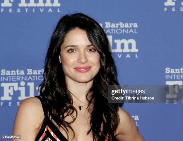 Ali Cobrin attends the 33rd annual Santa Barbara International Film Festival American Riviera Award presentation at Arlington Theatre on February 7,...