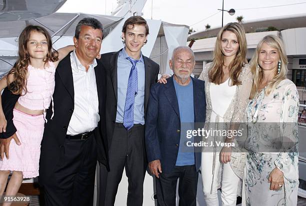 Tarak Ben Ammar, Hayden Christensen, Dino De Laurentiis, Mischa Barton and Martha De Laurentiis