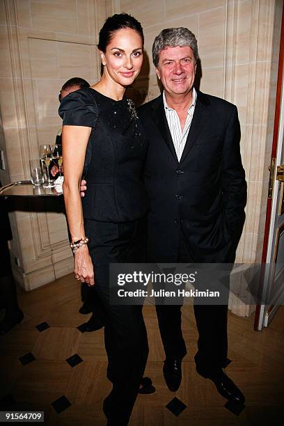 Tasha de Vasconcelos and Yves Carcelle attend the Louis Vuitton party on October 7, 2009 in Paris, France.