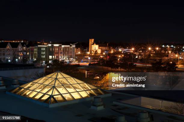 long branch of new jersey at night - long branch, new jersey stock pictures, royalty-free photos & images