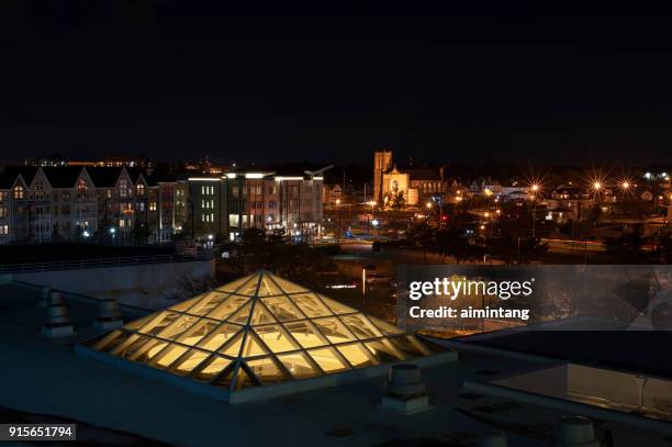 long branch nj at night - long branch, new jersey stock pictures, royalty-free photos & images