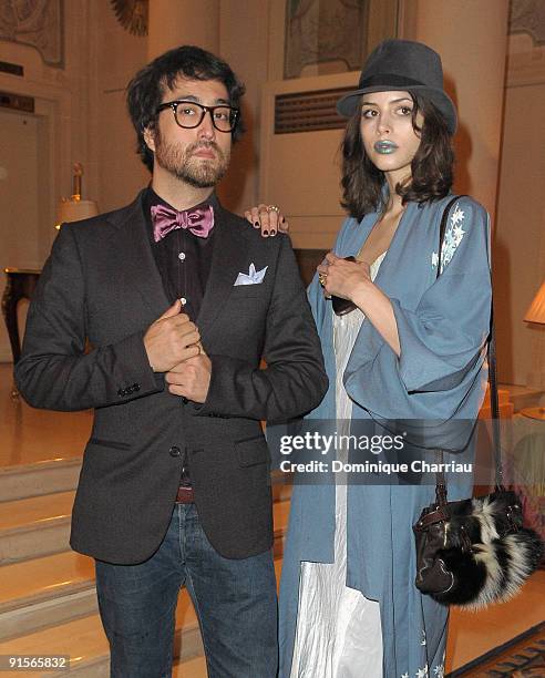 Sean Lennon and Charlotte Kemp Muhl attend the launch of new Jewellery collection 'NEREE for ERE' by Repossi at the Ritz Hotel on October 7, 2009 in...