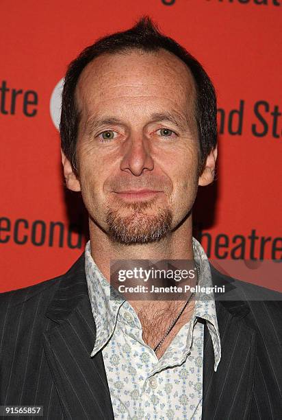 Actor Denis O'Hare attends the Off Broadway opening night after party for "Let Me Down Easy" at Metropolitan Home's Showtime House on October 7, 2009...