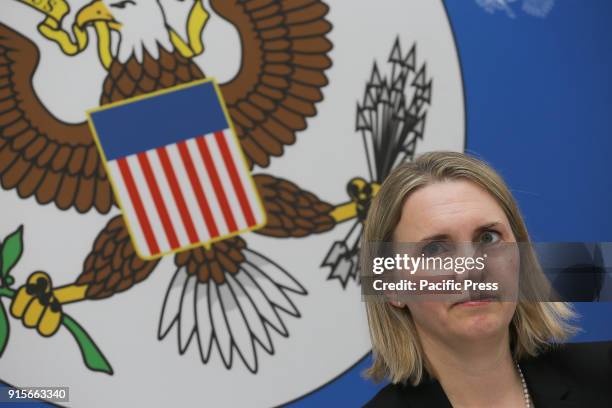 Deputy Assistant Secretary of State for European and Eurasian Affairs Bridget Brink at a press conference. The US call on Azerbaijan to hold free and...