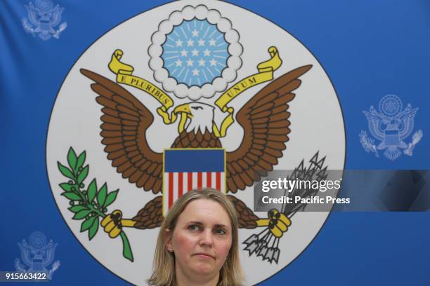 Deputy Assistant Secretary of State for European and Eurasian Affairs Bridget Brink at a press conference. The US call on Azerbaijan to hold free and...
