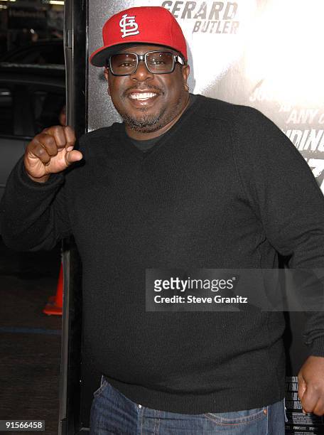 Cedric the Entertainer arrives at the Los Angeles premiere of "Law Abiding Citizen" at Grauman's Chinese Theatre on October 6, 2009 in Hollywood,...