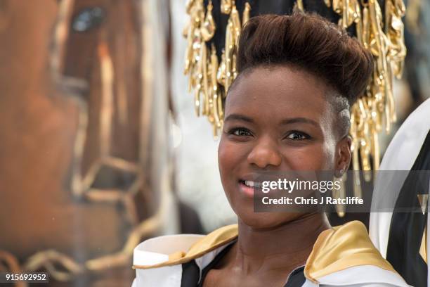 Boxer Nicola Adams launches her first clothing line at Selfridges on February 8, 2018 in London, England. Nicola Adams OBE has partnered with...