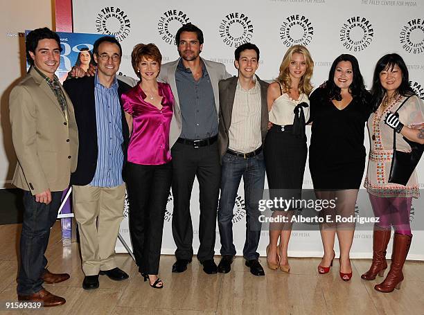 Actor Ben Feldman, producer Alex Taub, actress Sharon Lawrence, actor Jackson Hurst, creator/writer Josh Berman, actress April Bowlby, actress Brooke...