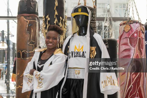 Boxer Nicola Adams launches her first clothing line at Selfridges on February 8, 2018 in London, England. Nicola Adams OBE has partnered with...