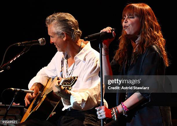 Neil Giraldo and Pat Benatar perform during The Recording Academy's New GRAMMY Artists Revealed Series kick off at Nokia Theatre on October 7, 2009...