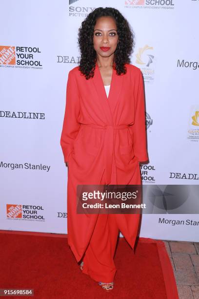 Host/ Television personality Nischelle Turner attends the 9th Annual AAFCA Awards at Taglyan Complex on February 7, 2018 in Los Angeles, California.