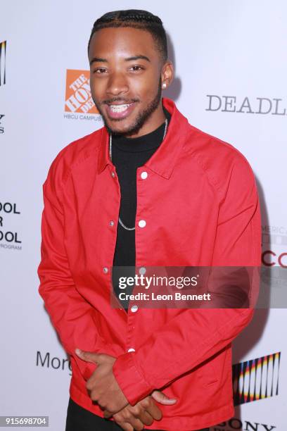 Actor Algee Smith attends the 9th Annual AAFCA Awards at Taglyan Complex on February 7, 2018 in Los Angeles, California.