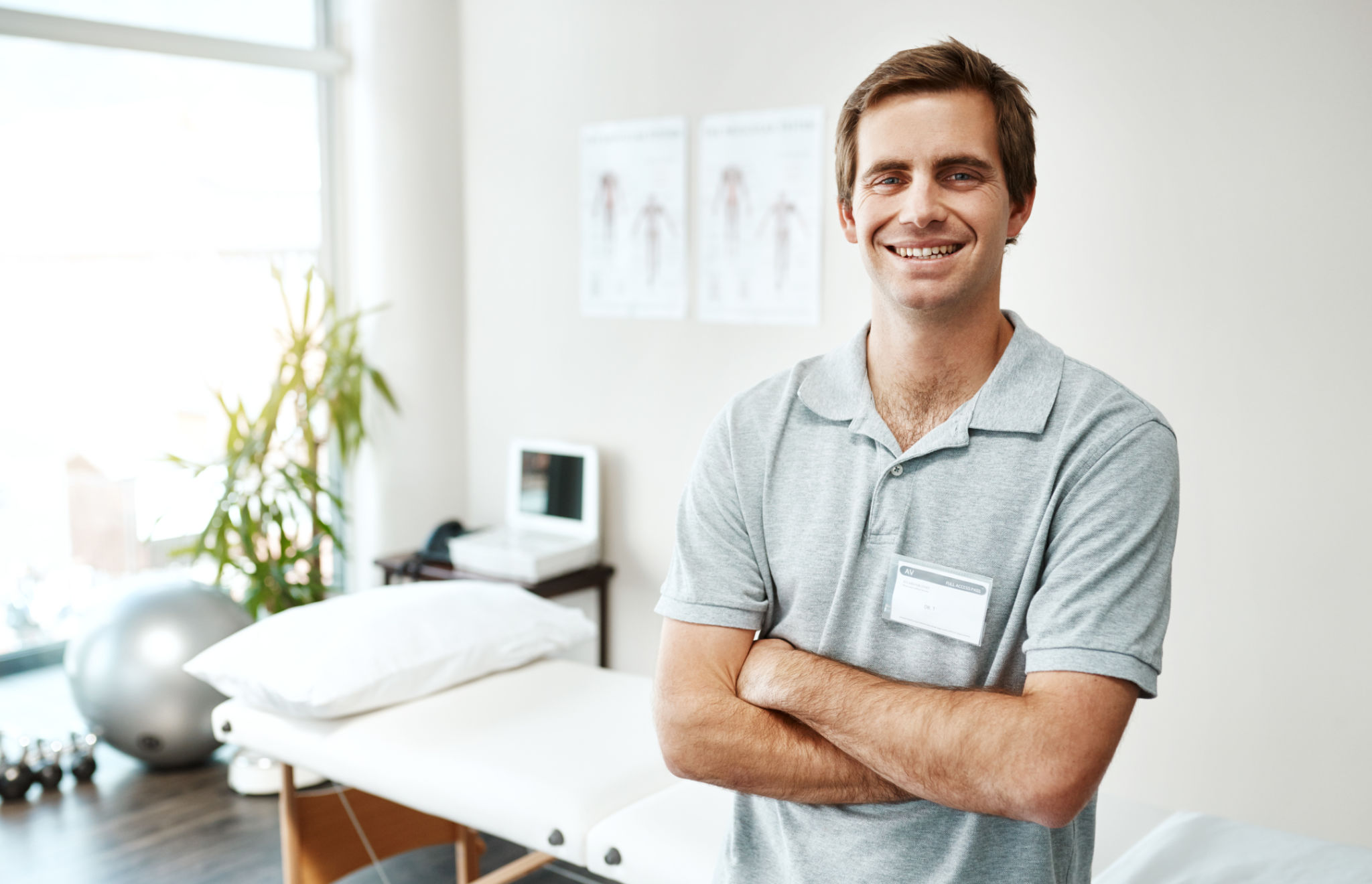 male massage therapist