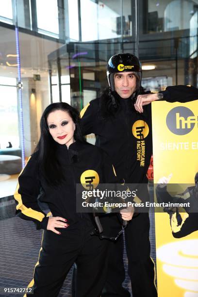 Olvido Gara, also known as Alaska, and Mario Vaquerizo attend Hurricane Factory on February 7, 2018 in Madrid, Spain.