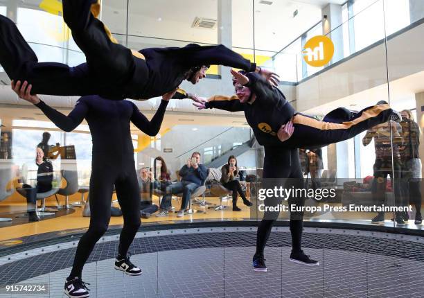 Olvido Gara, also known as Alaska, and Mario Vaquerizo attend Hurricane Factory on February 7, 2018 in Madrid, Spain.