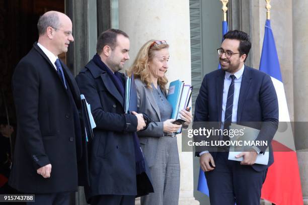 French Education Minister Jean-Michel Blanquer, French Minister attached to the Minister of Ecological and Inclusive Transition Sebastien Lecornu,...